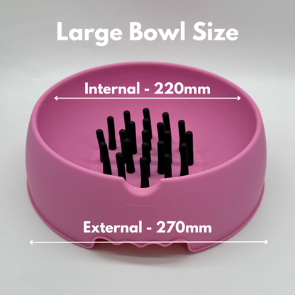 Slow Muncher Dog Bowl - Pink