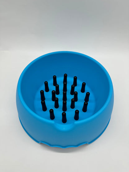 Slow Muncher Dog Bowl - Aqua Blue