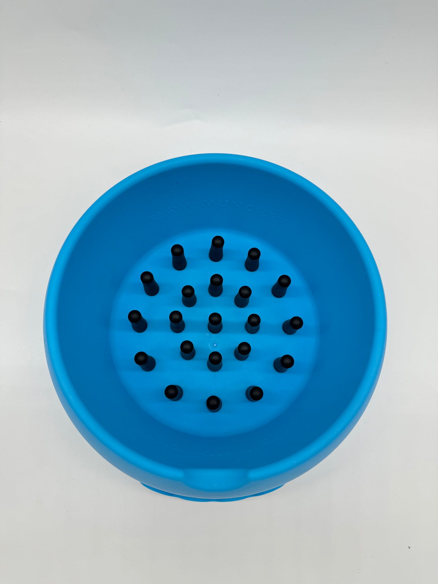 Slow Muncher Dog Bowl - Aqua Blue