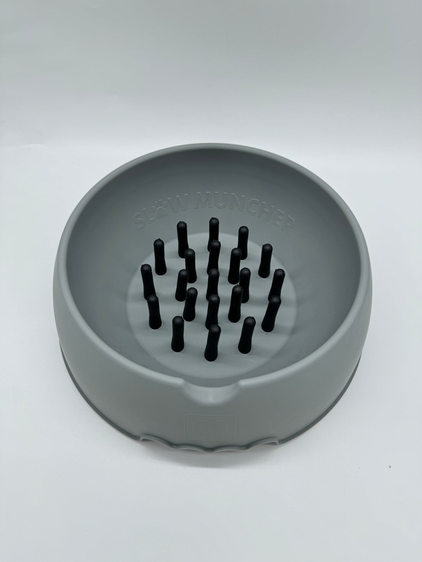 Slow Muncher Dog Bowl - Grey