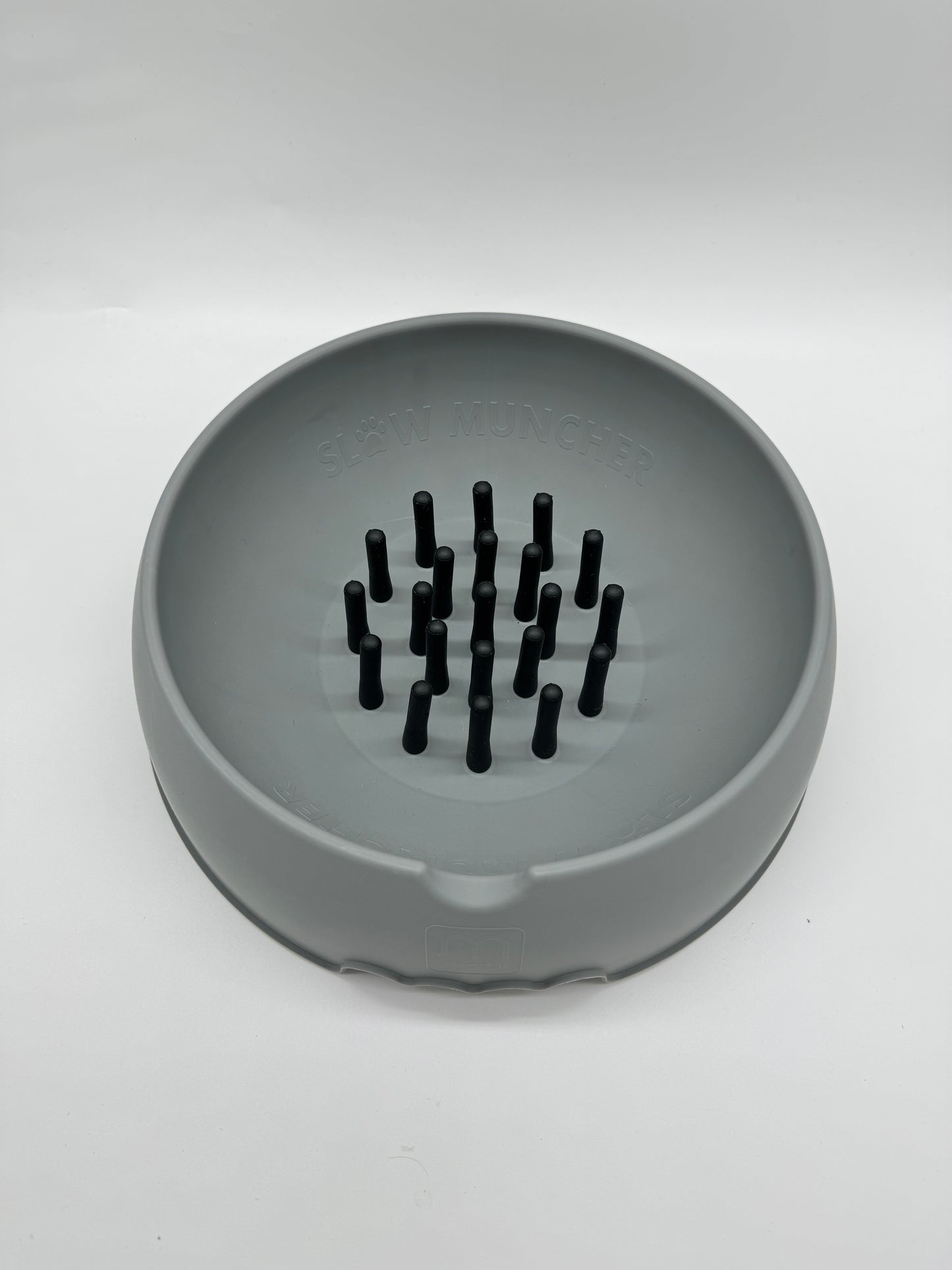 Slow Muncher Dog Bowl - Grey