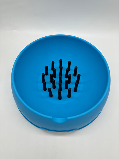 Slow Muncher Dog Bowl - Aqua Blue